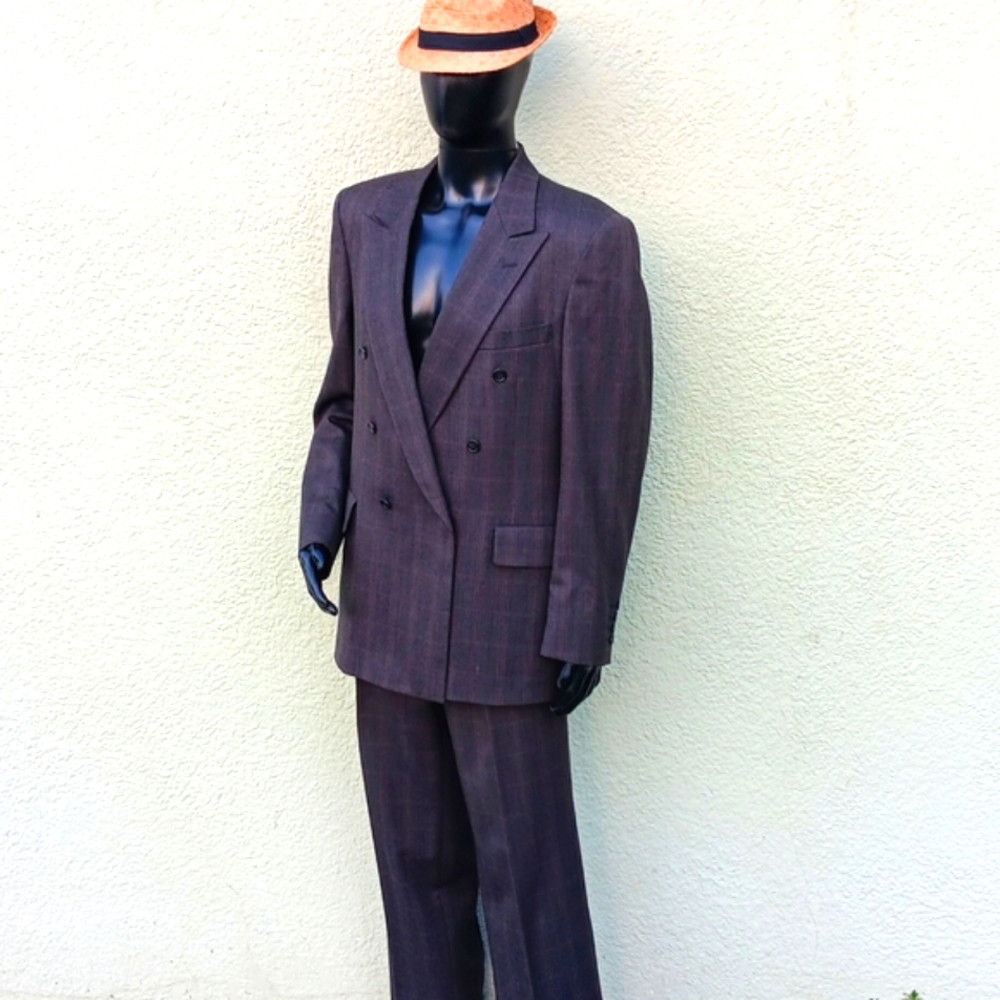 STRATHMORE by ANDERSON LITTLE (USA)MEN'S VINTAGE   DOUBLE-BREASTED (2) PC SUIT